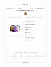 5.98 Ct. Bi Color Ametrine from Ceylon (Sri Lanka) Scan Report