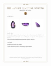 8.88 Ct. Bi Color Ametrine from Ceylon (Sri Lanka) Appraisal