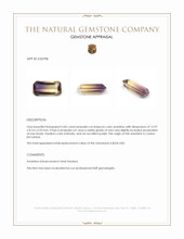 5.85 Ct. Bi Color Ametrine from Ceylon (Sri Lanka) Appraisal