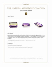 4.79 Ct. Bi Color Ametrine from Ceylon (Sri Lanka) Appraisal