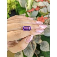 4.90 Ct. Purple Amethyst from Ceylon (Sri Lanka) Life Style