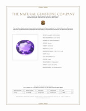 4.06 Ct. Purple Amethyst from Ceylon (Sri Lanka) Scan Report