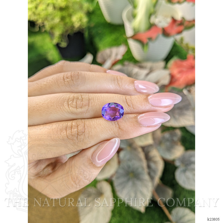 4.06 Ct. Purple Amethyst from Ceylon (Sri Lanka)