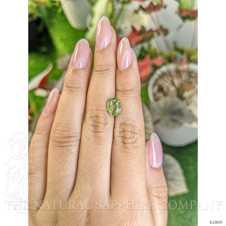 2.52 Ct. Yellowish Green Zircon from Ceylon (Sri Lanka)