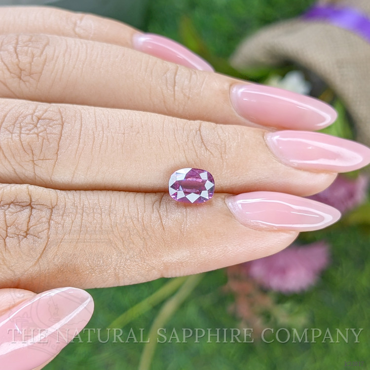 1.56 Ct. Pinkish Purple Rhodolite Garnet from Ceylon (Sri Lanka)