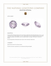 0.84 Ct. Purplish Pink Spinel from Ceylon (Sri Lanka) Appraisal
