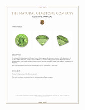 6.32 Ct. Green (Lime Green) Peridot from Pakistan Appraisal