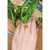 7.62 Ct. Yellowish Orange Citrine from Brazil Life Style