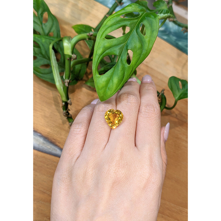 7.62 Ct. Yellowish Orange Citrine from Brazil