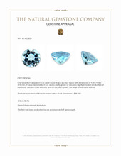 3.26 Ct. Sky Blue Topaz from Brazil Appraisal