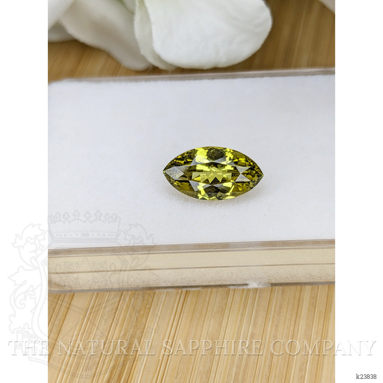 4.47 Ct. Greenish Yellow Chrysoberyl from Ceylon (Sri Lanka)