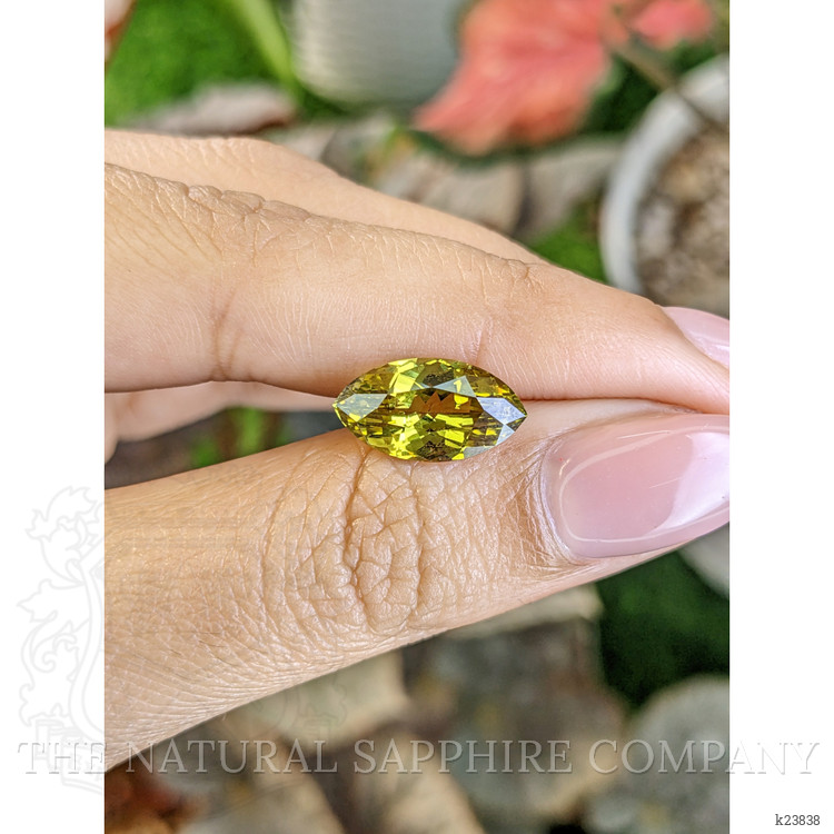 4.47 Ct. Greenish Yellow Chrysoberyl from Ceylon (Sri Lanka)