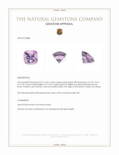 0.91 Ct. Purple Spinel from Ceylon (Sri Lanka) Appraisal