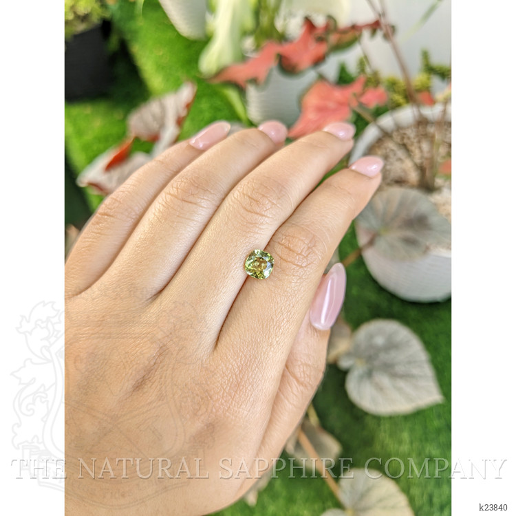 1.45 Ct. Greenish Yellow Chrysoberyl from Ceylon (Sri Lanka)