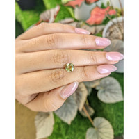 1.45 Ct. Greenish Yellow Chrysoberyl from Ceylon (Sri Lanka) Life Style