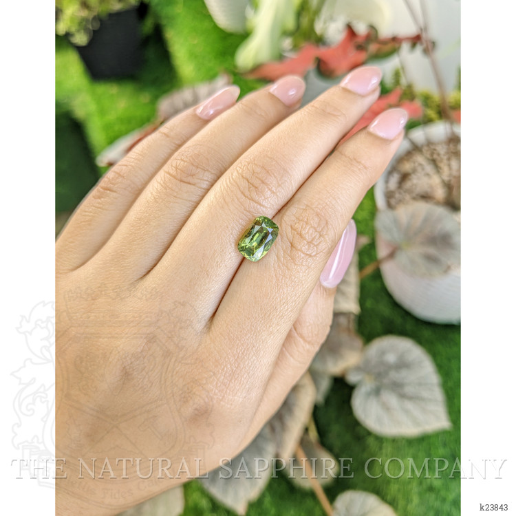 3.40 Ct. Yellowish Green Chrysoberyl from Ceylon (Sri Lanka)