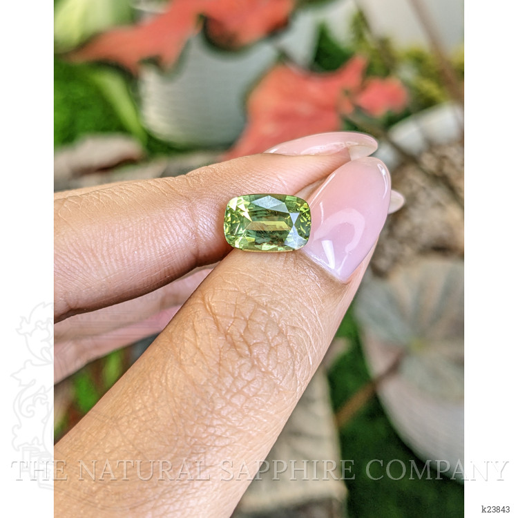 3.40 Ct. Yellowish Green Chrysoberyl from Ceylon (Sri Lanka)