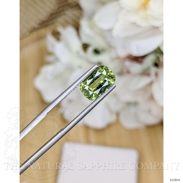 3.40 Ct. Yellowish Green Chrysoberyl from Ceylon (Sri Lanka)