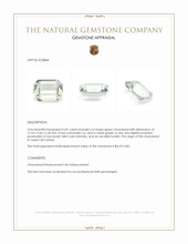 5.81 Ct. Green Chrysoberyl from Ceylon (Sri Lanka) Appraisal