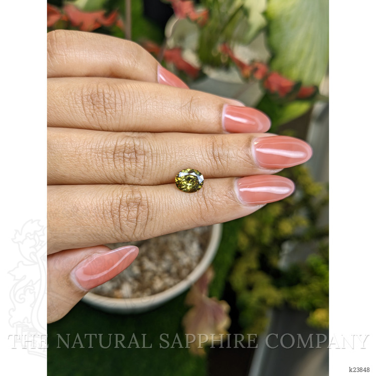 1.62 Ct. Brownish Green Demantoid Garnet from Madagascar