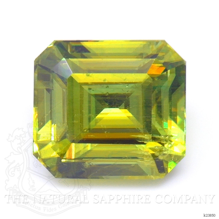 5.48 Ct. Yellowish Green Sphene (Titanite) from Madagascar