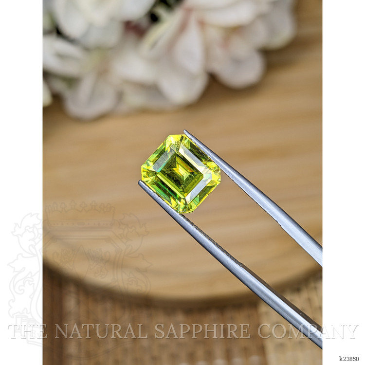 5.48 Ct. Yellowish Green Sphene (Titanite) from Madagascar