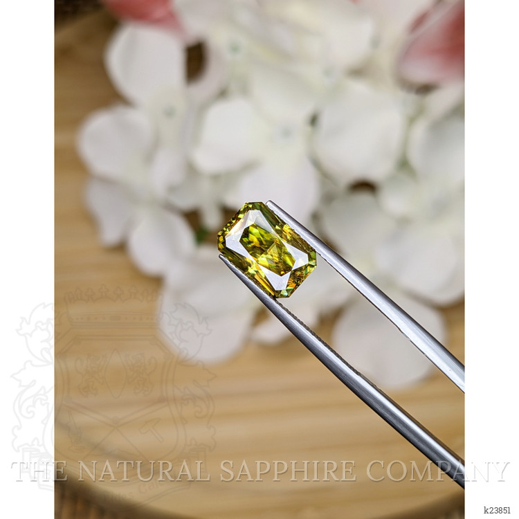 3.23 Ct. Greenish Brown Sphene (Titanite) from Madagascar