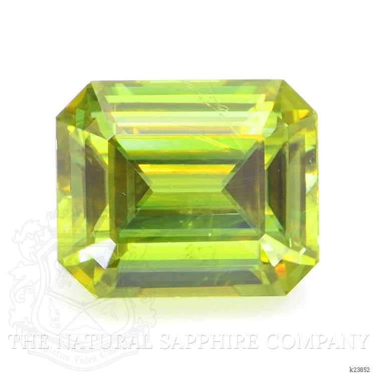 4.68 Ct. Yellowish Green Sphene (Titanite) from Madagascar
