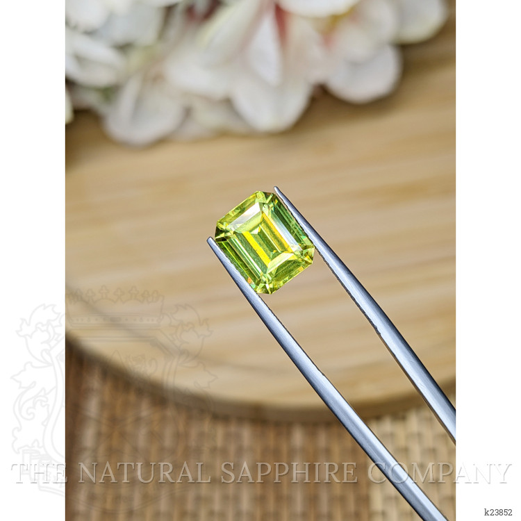 4.68 Ct. Yellowish Green Sphene (Titanite) from Madagascar