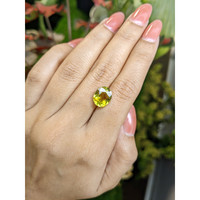 5.12 Ct. Yellowish Green Sphene (Titanite) from Madagascar Life Style