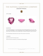 1.51 Ct. Pink Spinel from Ceylon (Sri Lanka) Appraisal