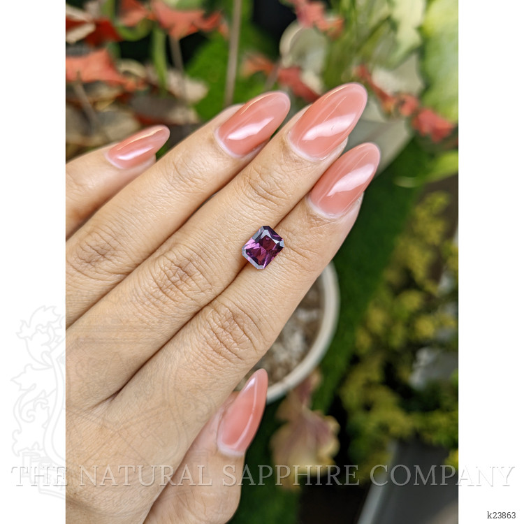 1.97 Ct. Pinkish Purple Spinel from Ceylon (Sri Lanka)