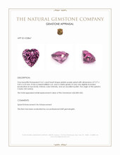 3.61 Ct. Pinkish Purple Spinel from Ceylon (Sri Lanka) Appraisal