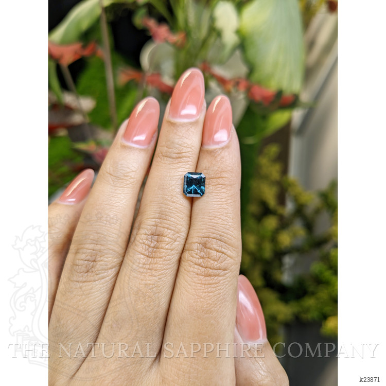 1.71 Ct. Greenish Blue Spinel from Ceylon (Sri Lanka)