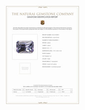 1.11 Ct. Violet Spinel from Ceylon (Sri Lanka) Scan Report