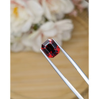3.25 Ct. Orangish Red Hessonite Garnet from Madagascar Life Style