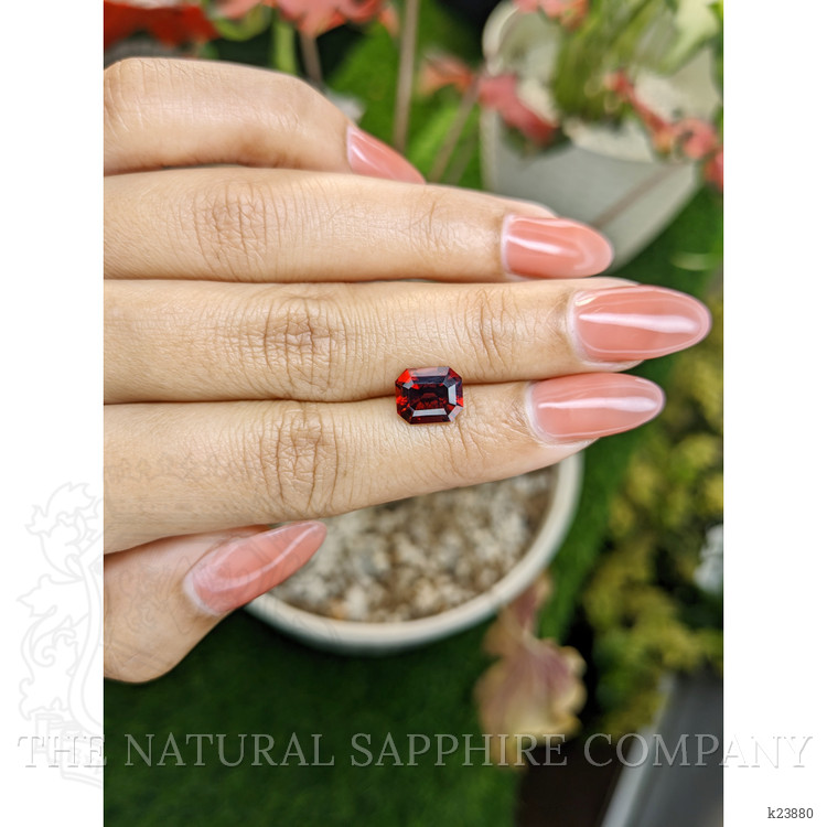 3.25 Ct. Orangish Red Hessonite Garnet from Madagascar