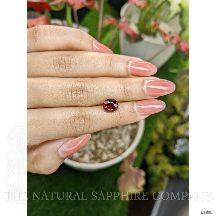3.10 Ct. Reddish Orange Hessonite Garnet from Madagascar
