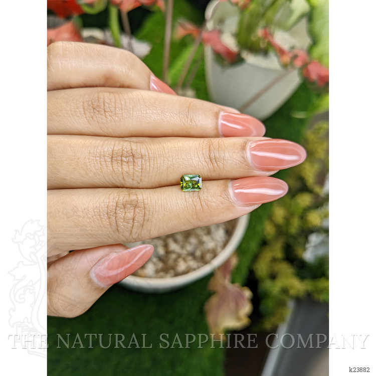 0.85 Ct. Yellowish Green Tourmaline from Ceylon (Sri Lanka)