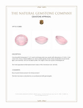11.67 Ct. Pink Rose Quartz from Madagascar Appraisal