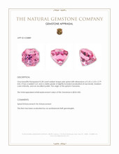 0.28 Ct. Pink Spinel from Tanzania Appraisal