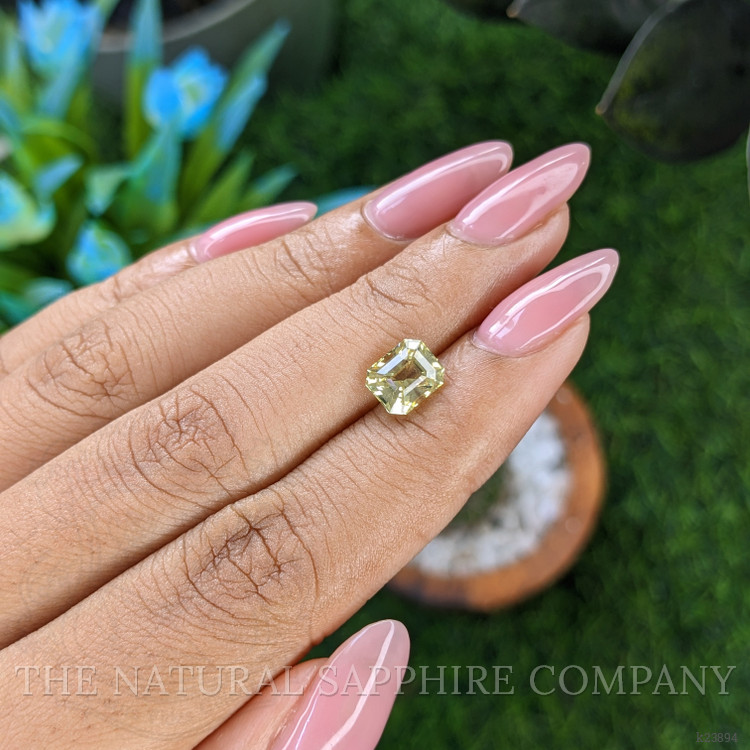 1.96 Ct. Yellowish Green Chrysoberyl from Tanzania