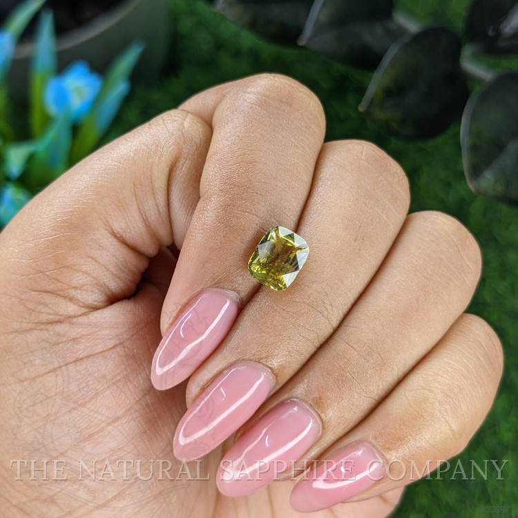 2.57 Ct. Yellowish Green Chrysoberyl from Tanzania