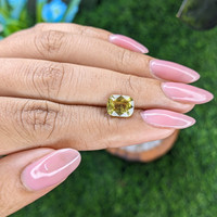 2.57 Ct. Yellowish Green Chrysoberyl from Tanzania Life Style