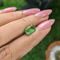 1.70 Ct. Tsavorite Garnet from Tanzania Life Style