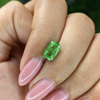 1.70 Ct. Tsavorite Garnet from Tanzania Life Style