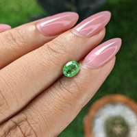 0.82 Ct. Tsavorite Garnet from Tanzania Life Style