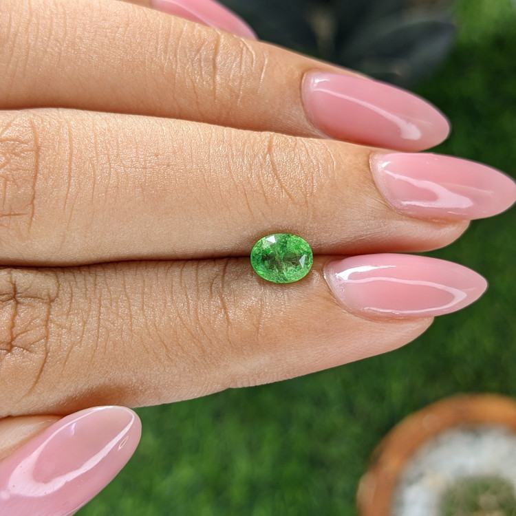 0.82 Ct. Tsavorite Garnet from Tanzania