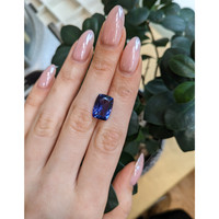6.78 Ct. Blue Tanzanite from Tanzania Life Style