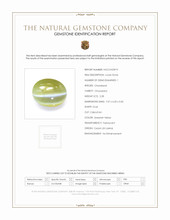 2.28 Ct. Greenish Yellow Cabochon Chrysoberyl from Ceylon (Sri Lanka) Scan Report
